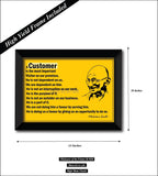 A Customer is God , Mahatma Gandhi Quotes ,Frame, Wall Poster , gandhi, 