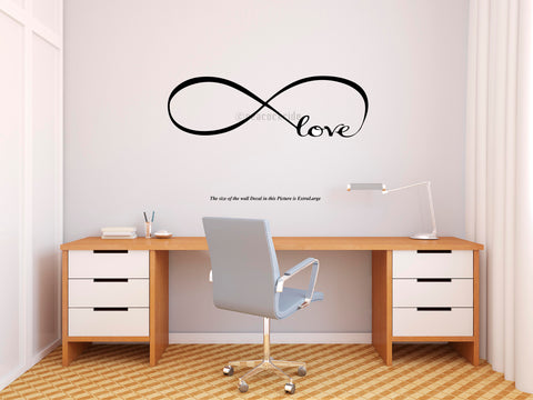 Infinite Love , Romantic Wall Decal, Love Wall Decal, love wall sticker, love