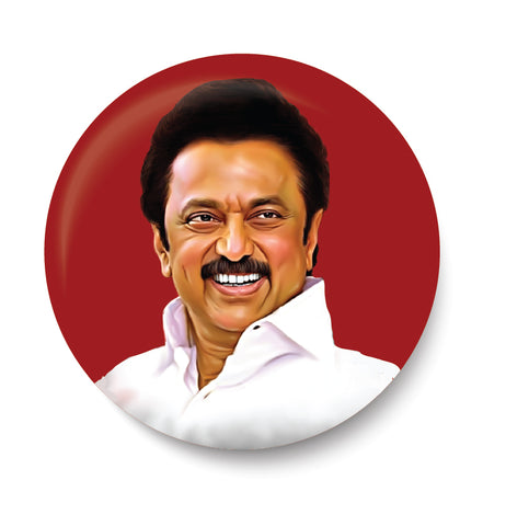 Muthuvel Karunanidhi Stalin I MK Stalin I DMK I Pin Badge