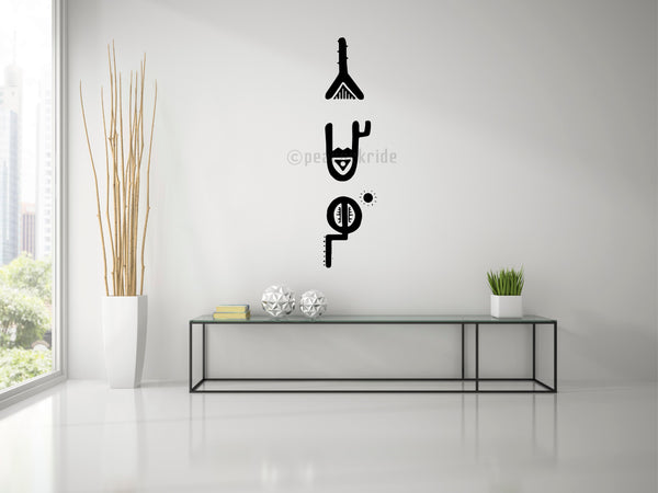 TAMIL I TAMILI I TAMIL Ancient Letters Wall Decal